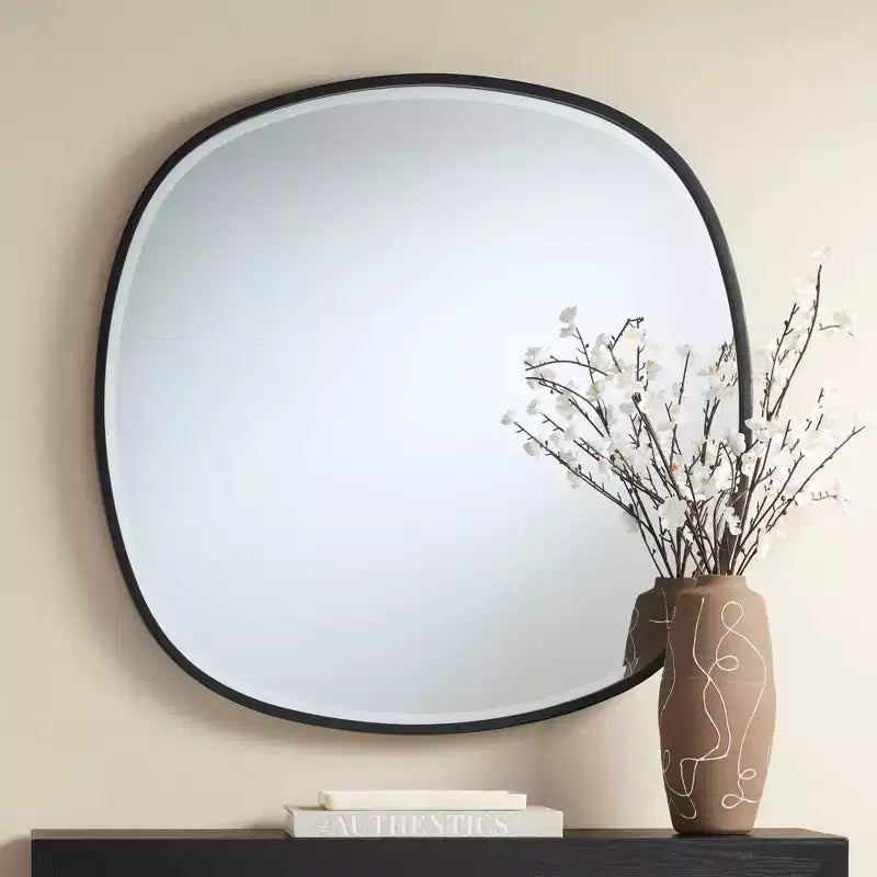 Specchio da parete con cornice nera Webster 34