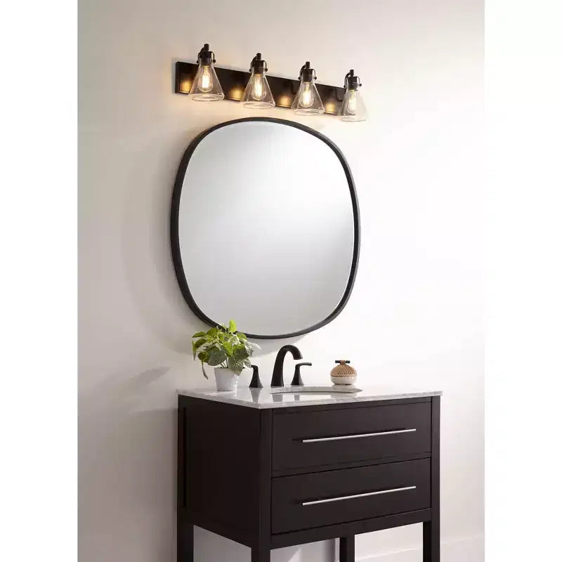 Specchio da parete con cornice nera Webster 34