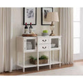 Kings Brand Furniture Wood Buffet Sideboard Cabinet Console Table, Cream White