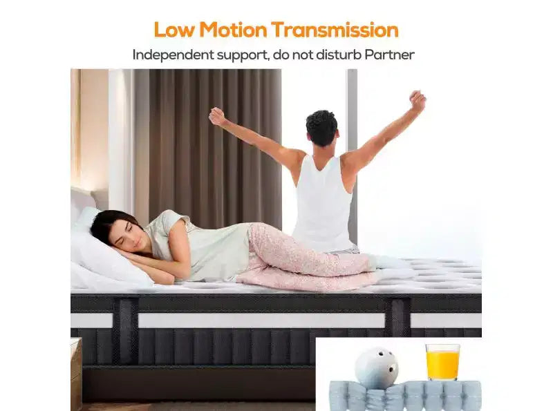 Materasso Queen in Offerta: Materasso in Memory Foam al Gel da 35,5 cm, Tecnologia di Raffreddamento, Sensazione Media, Sollievo dalla Pressione, Certificato CertiPUR-US, 7 Strati di Schiuma