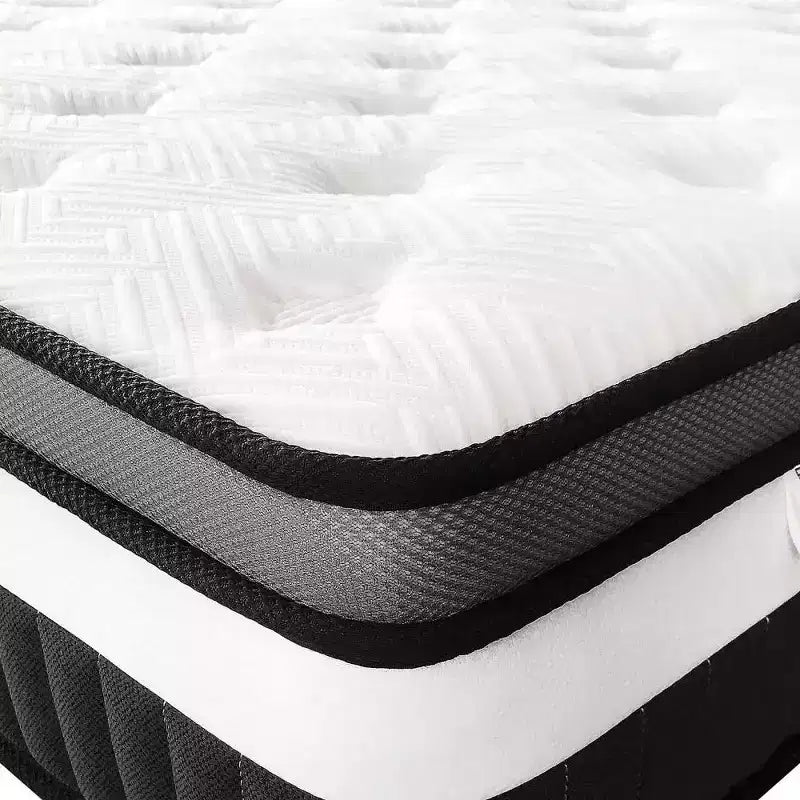 Materasso Queen in Offerta: Materasso in Memory Foam al Gel da 35,5 cm, Tecnologia di Raffreddamento, Sensazione Media, Sollievo dalla Pressione, Certificato CertiPUR-US, 7 Strati di Schiuma