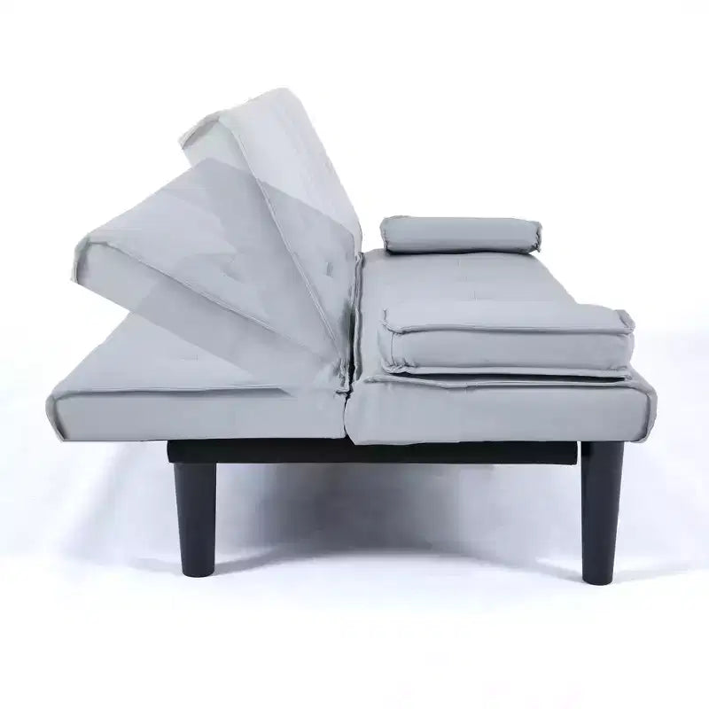 Divano Letto Convertibile, Futon Moderno da 67 pollici con Portabicchieri, Divano Letto per Piccoli Spazi, Appartamenti e Uffici