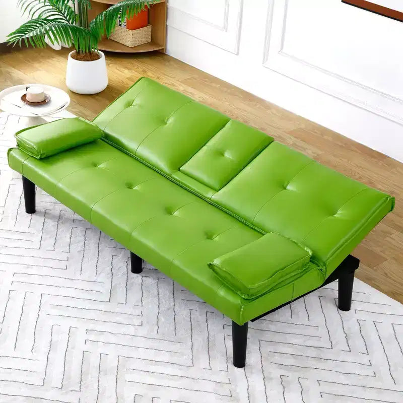 Divano Letto Convertibile, Futon Moderno da 67 pollici con Portabicchieri, Divano Letto per Piccoli Spazi, Appartamenti e Uffici