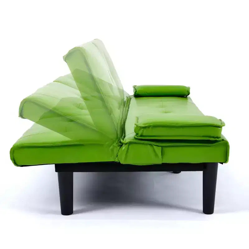Divano Letto Convertibile, Futon Moderno da 67 pollici con Portabicchieri, Divano Letto per Piccoli Spazi, Appartamenti e Uffici