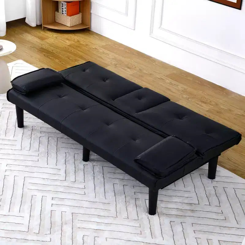 Divano Letto Convertibile, Futon Moderno da 67 pollici con Portabicchieri, Divano Letto per Piccoli Spazi, Appartamenti e Uffici