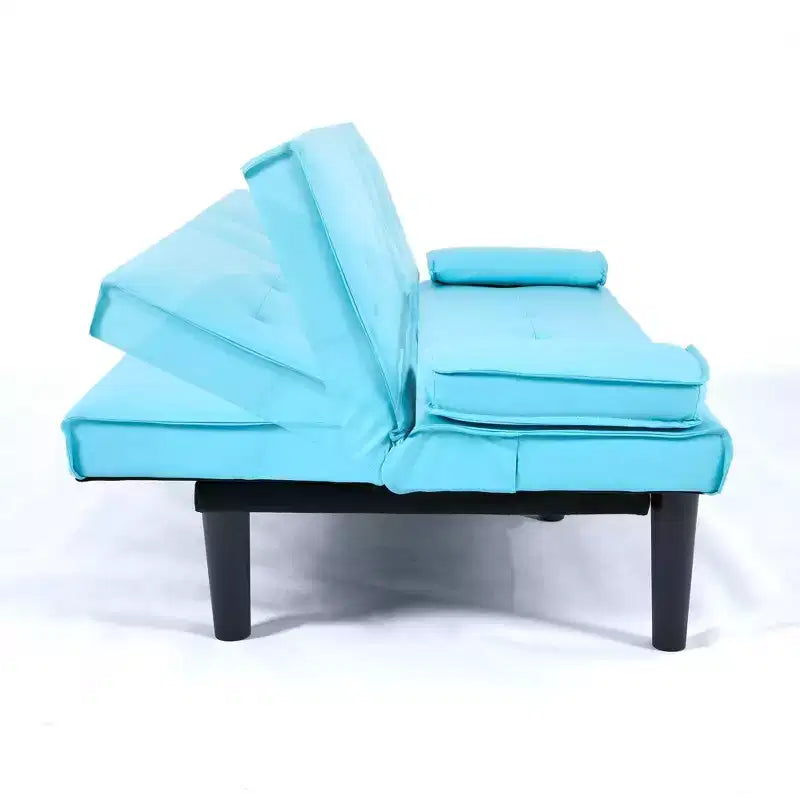 Divano Letto Convertibile, Futon Moderno da 67 pollici con Portabicchieri, Divano Letto per Piccoli Spazi, Appartamenti e Uffici