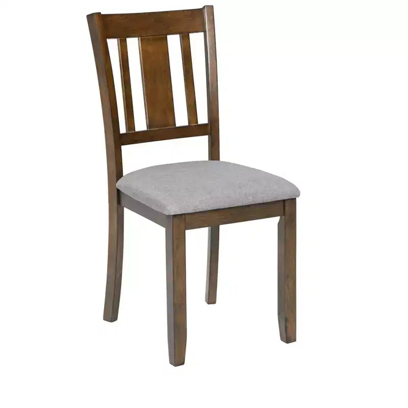 Set da pranzo da 5 pezzi in legno con 4 sedie per cucina o sala da pranzo