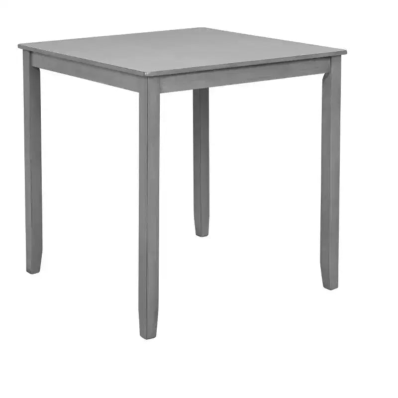 Set da pranzo da 5 pezzi ad altezza bancone quadrato con 4 sedie imbottite