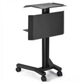 Yescom Mobile Laptop Cart Trolley with Front Display Panel for Lab Conference
