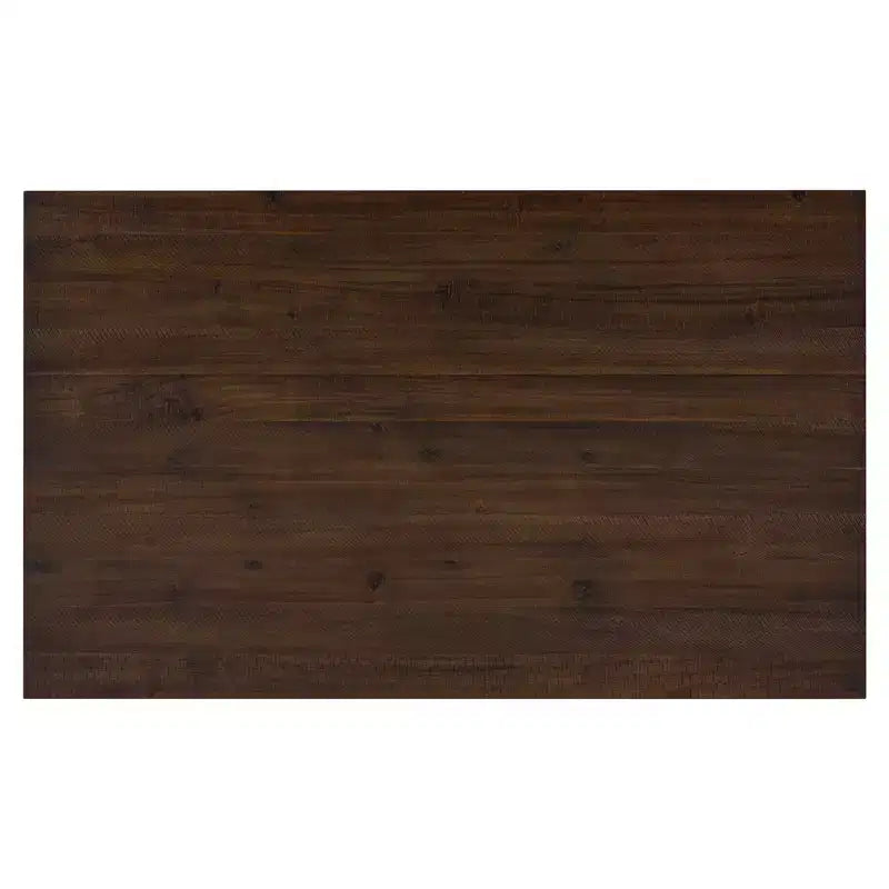 Set da pranzo in legno da 6 pezzi per 6 persone, tavolo da pranzo rettangolare con 4 sedie imbottite e panca