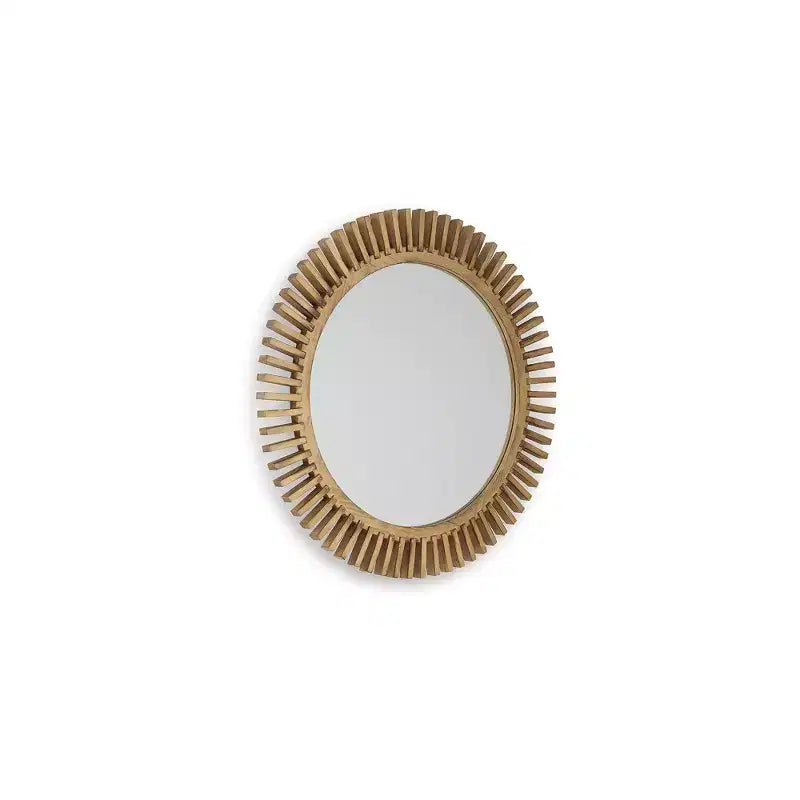 Specchio decorativo da parete Tedwell di Signature Design by Ashley con cornice a raggiera marrone