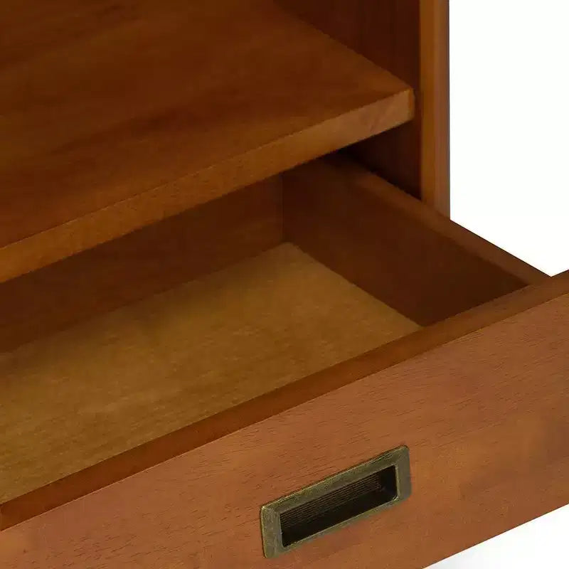 Libreria e mobile contenitore ampio Tierney in LEGNO MASSELLO da 64 x 35 pollici, in stile moderno di metà secolo