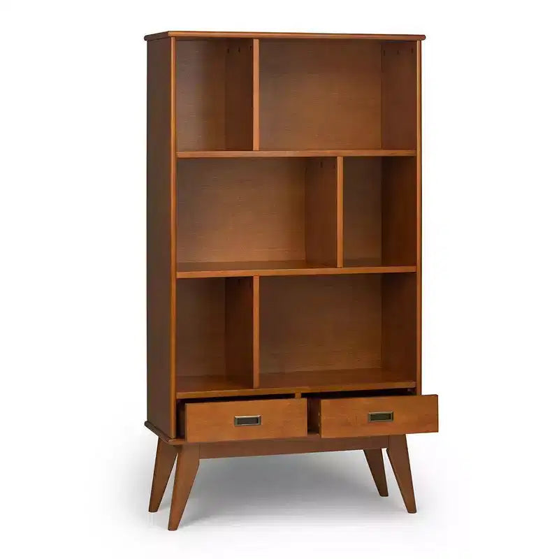 Libreria e mobile contenitore ampio Tierney in LEGNO MASSELLO da 64 x 35 pollici, in stile moderno di metà secolo