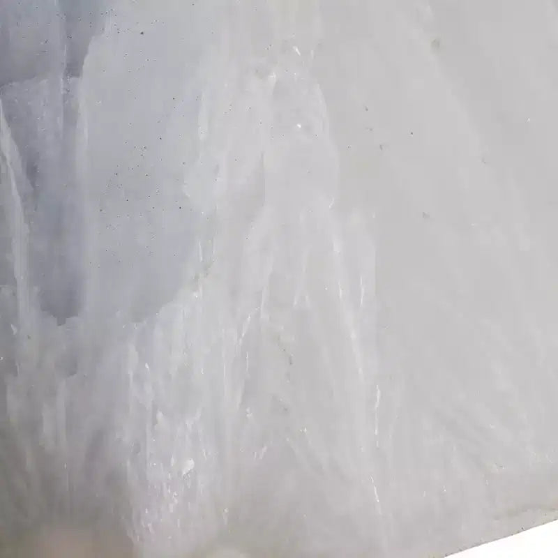 Tavolino moderno, tavolino d'appoggio o comodino - Piano unico in pietra d'agata a bordo vivo per l'arredamento di camera da letto o soggiorno - 20, bianco e nero