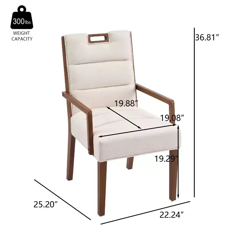 Christopher Knight Home Neva Sedie da pranzo imbottite in legno di gomma scandinavo (set da 4)