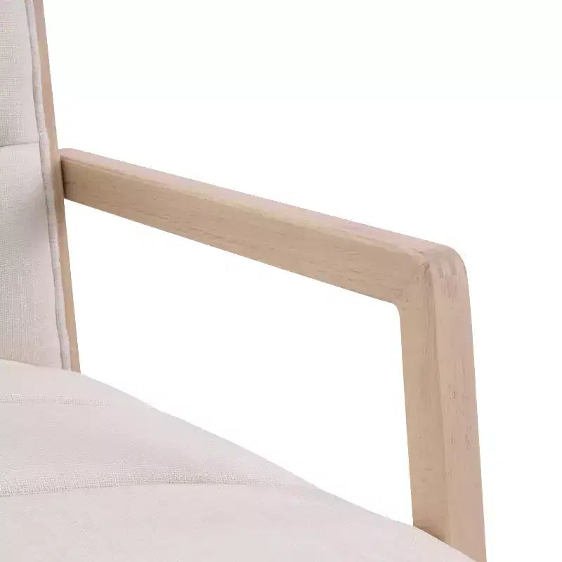 Christopher Knight Home Neva Sedie da pranzo imbottite in legno di gomma scandinavo (set da 4)