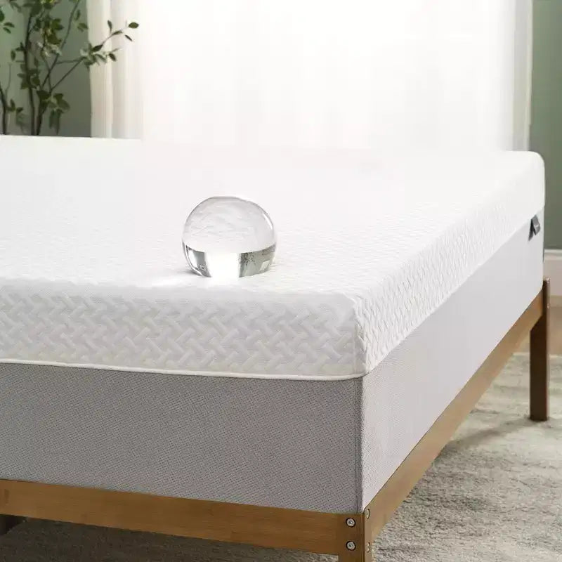 Zinus Materasso in Memory Foam Essential al Tè Verde da 25 cm, Queen, Rigidità Media, Memory Foam Traspirante, Schiume e Tessuti Certificati Sicuri, Materasso Arrotolato