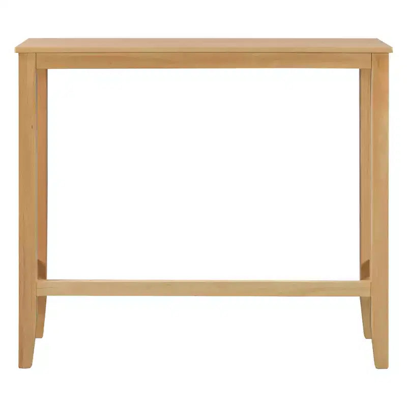 Set da 3 pezzi tavolo da pranzo ad altezza bancone in legno, set da colazione rettangolare in stile rustico con 2 sedie per piccoli spazi