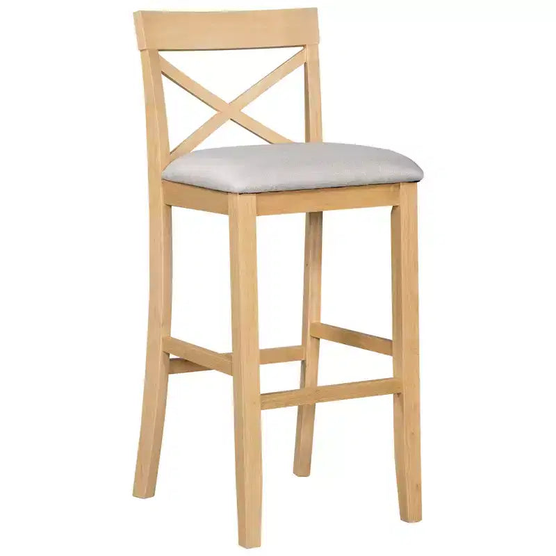 Set da 3 pezzi tavolo da pranzo ad altezza bancone in legno, set da colazione rettangolare in stile rustico con 2 sedie per piccoli spazi